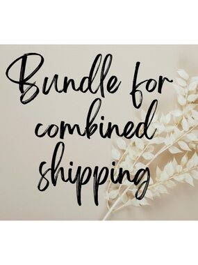 Bundle for Combined Shipping